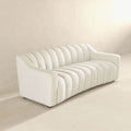 Marcus Luxury Tight Back Cream Boucle Couch Cream,Creamy White,Ivory,White Tight Back Boucle 4 Seat