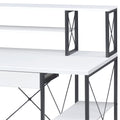 Amiel All Purpose White Finish Writing Desk White Synthetic Wood