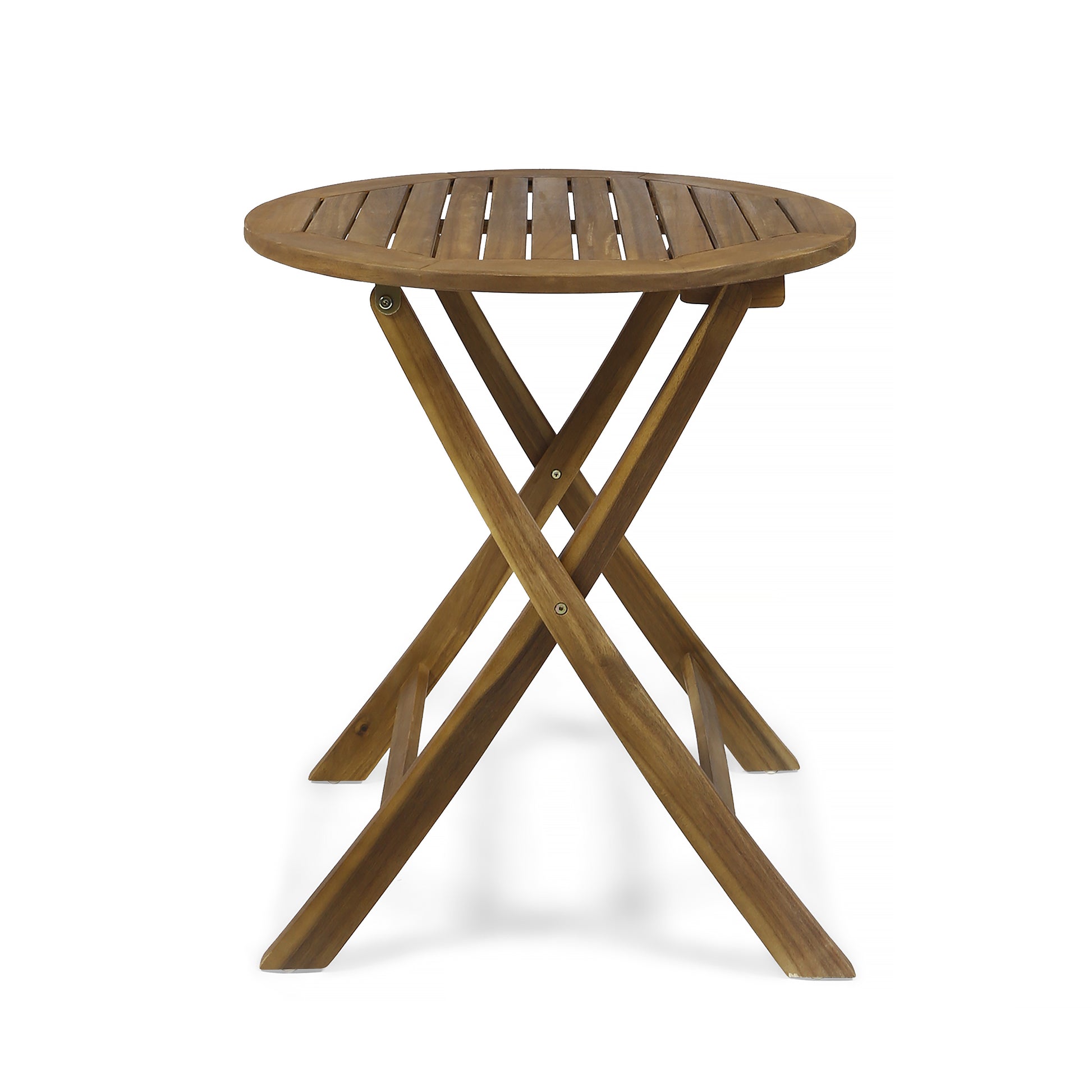 Hillside Bistro Set,2 Chairs 1 Table Brown Wood