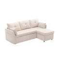 United Modular Sectional Sofa L Shaped Modular Couch With Reversible Chaise Modular Sofa Sectional Couch With Storage Seats Beige Chenille 3 Seat