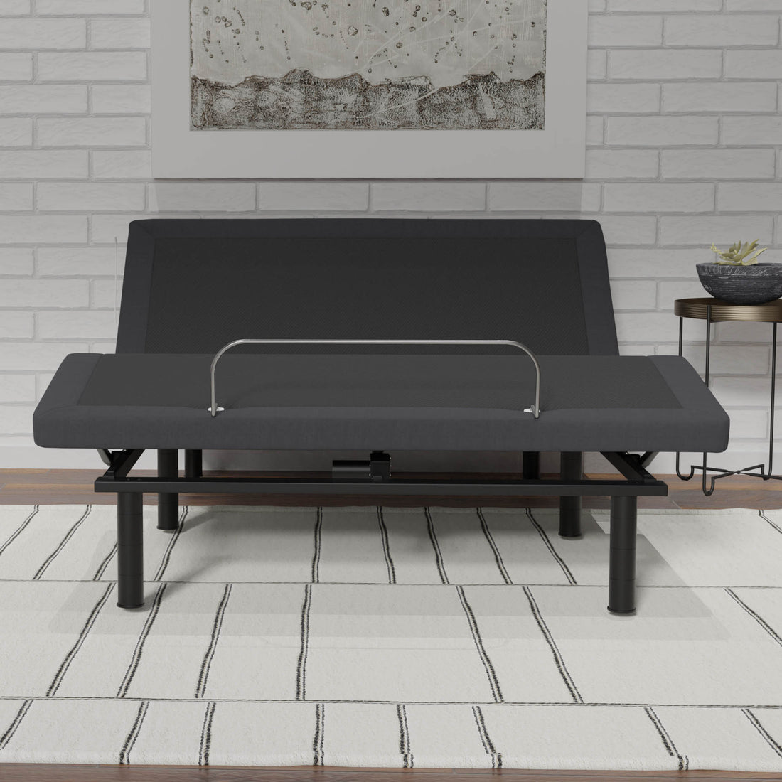 Model G2 Adjustable Base Queen: Voice Command, Glide Tech, Led Lights, Zero Clearance Queen Dark Grey Metal