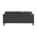 Gray Polished Microfiber Upholstered 1Pc Sofa Button Tufted Contoured Arms Solid Wood Frame Couch Casual Living Room Furniture Gray Microfiber Wood Primary Living Space Traditional,Transitional Solid Wood 3 Seat