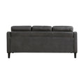 Gray 2Pc Sofa Set Microfiber Upholstered Sofa Loveseat Set Button Tufted Contoured Arms Solid Wood Frame Casual Living Room Furniture Gray Microfiber Wood Primary Living Space Traditional,Transitional Solid Wood 5 Seat