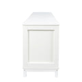 Modern White Tv Stand With Drawers And Cabinet For Organized Entertainment Center White 60 69 Inches Particle Board Mdf