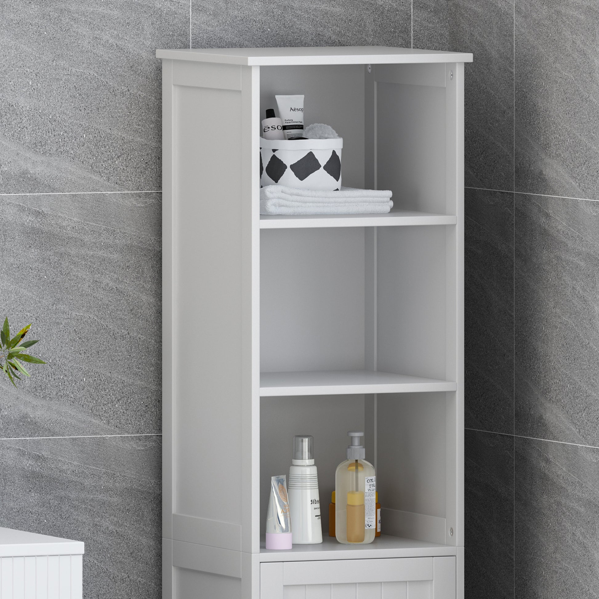 Bathroom Cabinet Light Grey Mdf