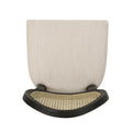 Barstool Beige Natural Wood Fabric Rattan