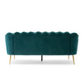 3 Seater Sofa Teal Velvet