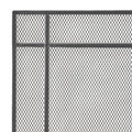 Fire Screen Black Silver Iron