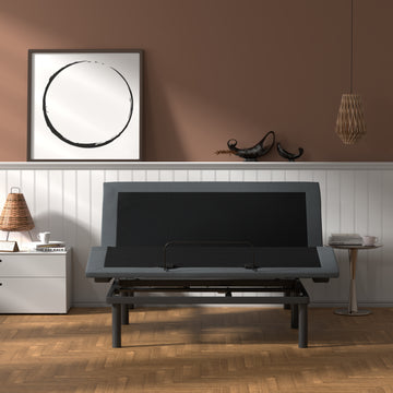 Btx4 Twin Xl Adjustable Bed Base With Head And Foot Position Adjustment Box Spring Not Required Twin Xl Black Grey Steel