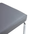 Dining Table Set For 4 6, 5 Piece Dining Table Set, Faux Wood Table Top And Modern Design Mdf Base With 4 Pu Leather Ergonomic Dining Chairs Metal Grey Modern Mdf Metal