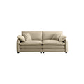Warm And Cozy Living Room Sofa With 4 Pillows Upholstered Large Deep Seat 2 Seater Sofa For Living Room,Tan Corduroy Tan Corduroy 2 Seat