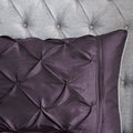 7 Piece Tufted Comforter Set Plum King King Plum Polyester