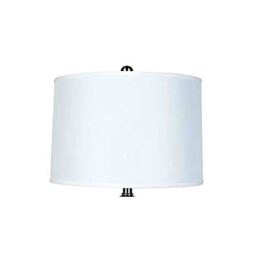 28" Tall Metal Table Lamp With Satin Nickel Finish, White Linen Shade Multicolor Metal