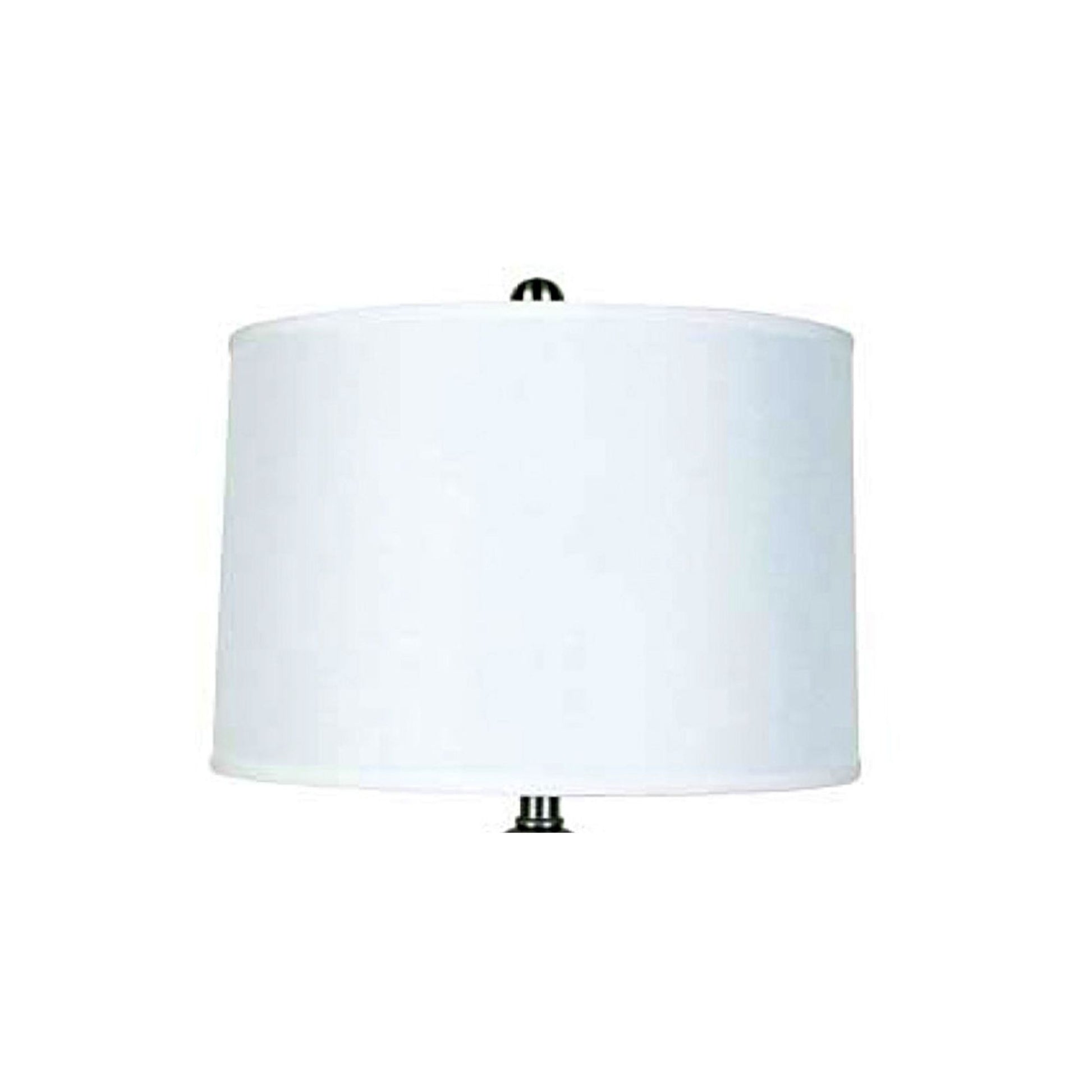 28" Tall Metal Table Lamp With Satin Nickel Finish, White Linen Shade Multicolor Metal