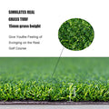 Golf Hitting Mats 3.8'X5' Artificial Turf Training Mat For Indoor Outdoor Swing Practice Green Plastic