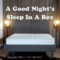 Twin Xl Size 9 Inch Excellence Medium Tight Top Hybrid Aloe Vera Foam Encased Pocket Coil Mattress White Green Foam Spring Twin Xl