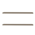 Greer Floating Shelf In Melamine X2,Taupe Taupe Minimalist,Modern Particle Board Melamine
