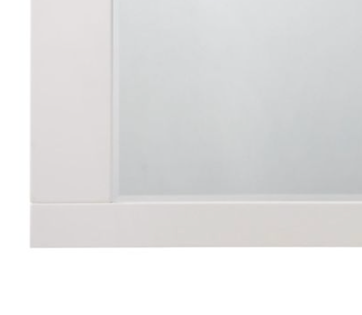 Naima Ii White High Gloss Finish Mirror White Mirror,Synthetic Wood