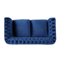 Seat Sofa Navy Blue Velvet