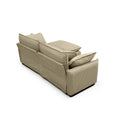 Two Seater Sofa With One Footrest, L Shaped 2 Seater Sofa With Ottoman For Small Living Spaces,Tan Corduroy Tan Corduroy 2 Seat