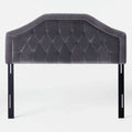 Earlton Headboard Full Grey Fabric