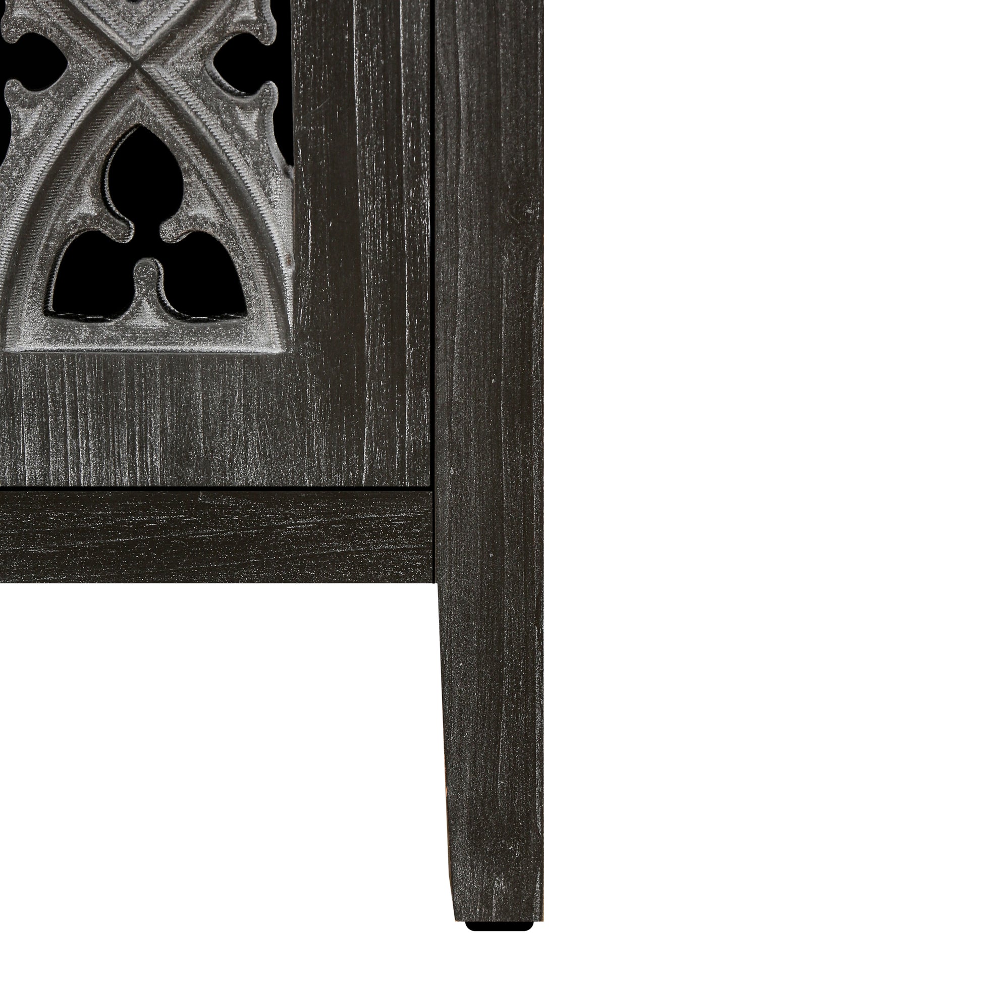 Hollow Four Door Antique Cabinet, American Country Style, Suitable For Living Room, Tv Cabinet, Kitchen Antique Black 1 2 Shelves Antique Antique Black Primary Living Space Wall Mounted Mdf Mdf