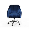 Office Chair Navy Blue Velvet