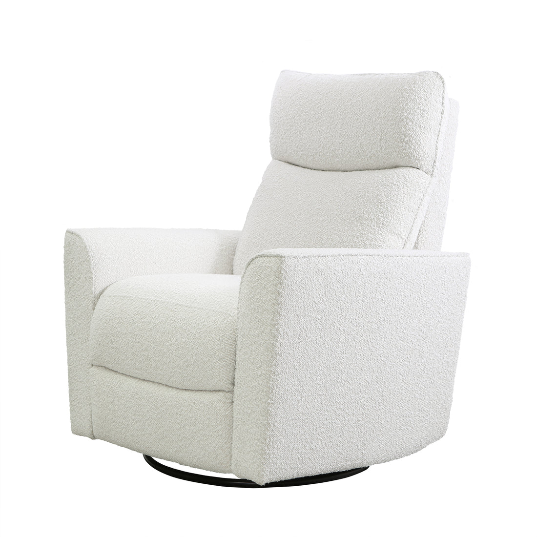 Soho Swivel Glider In Cream Boucle Cream Fabric