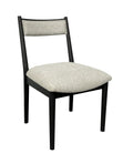 Peppercorn Cresent Chair Set Of 2 Black Solid Wood Mdf