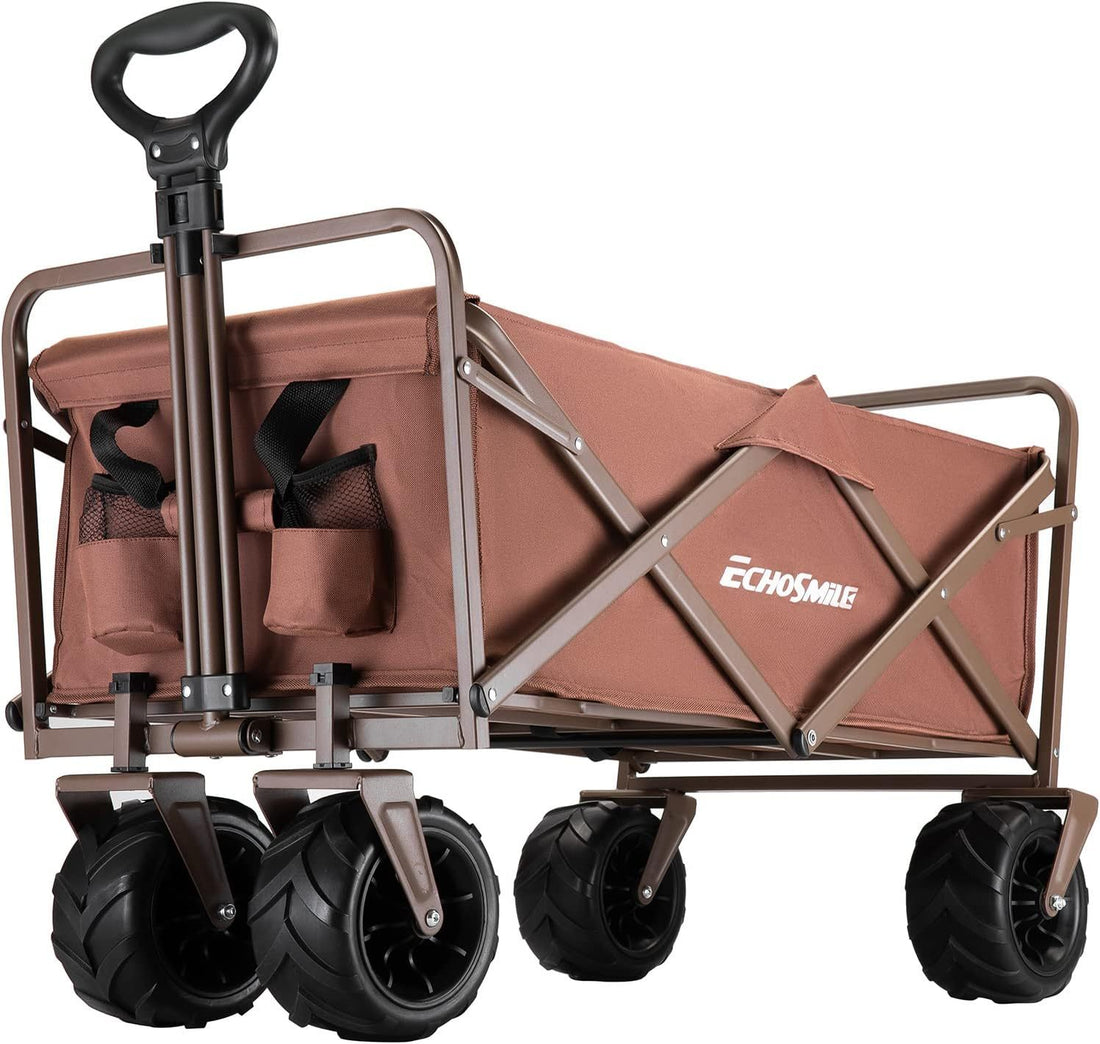 4 Folding Campers Black Brown Metal