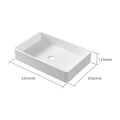 Solid Surface Basin Matte White Contemporary Solid Surface