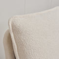 Modern Sherpa Upholstered Accent Chair, Comfortable Living Room Armchair, Lounge Chair For Bedroom, And Office Stylish And Ergonomic Design Beige Foam Sherpa