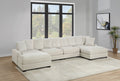 Contemporary Beige Color 6Pc Modular Sectional Set Corduroy Couch Laf & Raf Chairs 2X Armless Chairs 2X Ottomans Living Room Furniture Beige Primary Living Space Cushion Back Contemporary,Modern Modular Rubberwood Corduroy 6 Seat