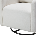 Swivel Upholstered Manual Recliner Chair Theater Recliner Sofa 360 Degree Nursery Glider Rocker For Living Room, Beige Beige Velvet Velvet 1 Seat