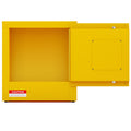 Flammable Safety Cabinet, Galvanized Steel, Laboratory Cabinets Explosion Proof Cabinets Anti Corrosion Reagents Instruments Protection Supplies Cabinet Antique Yellow Steel