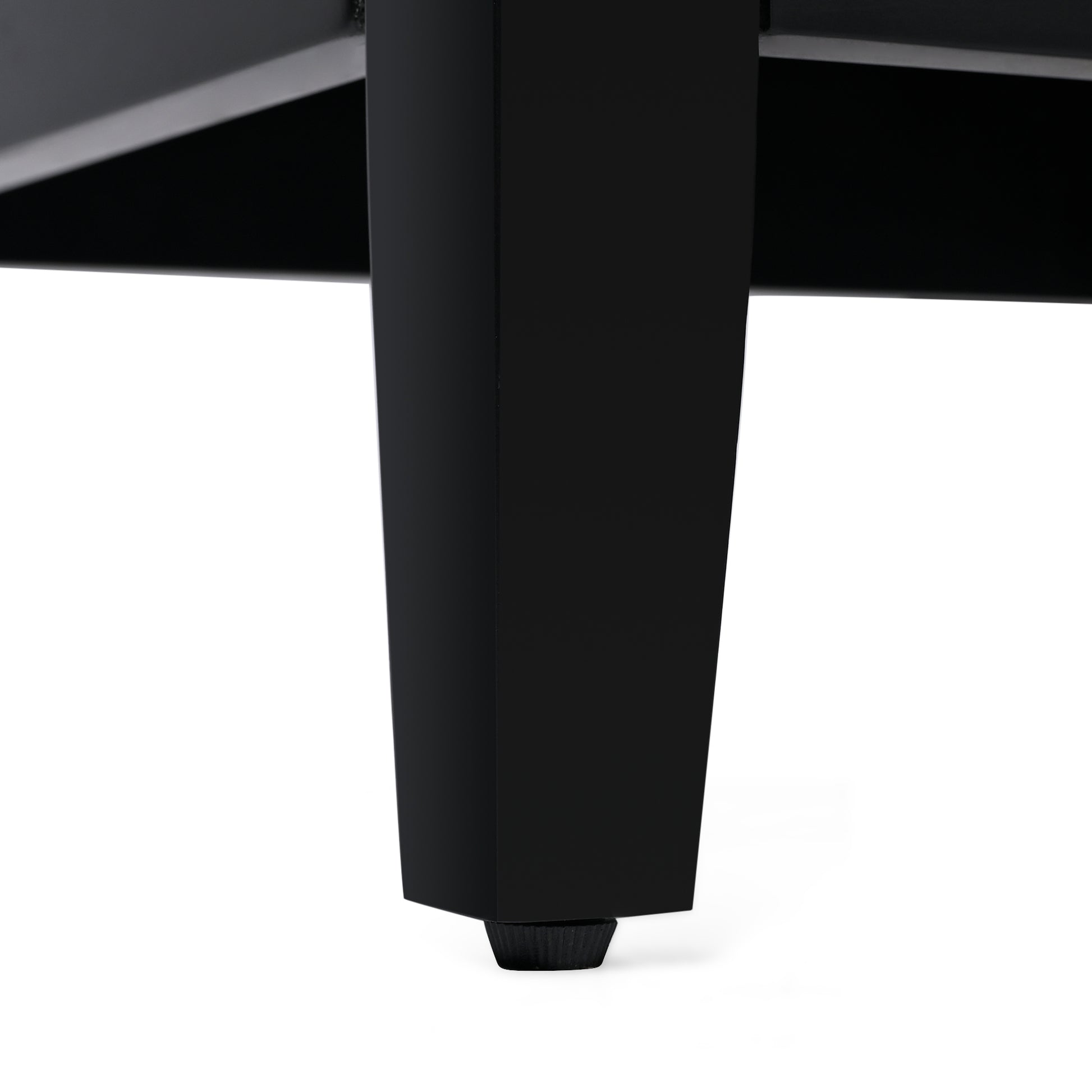 20" Bathroom Vanity With Sink, Bathroom Cabinet With Two Doors, Door Shelf Storage And Adiustable Foot Pads, A Drawer, Black Black Solid Wood Mdf