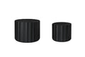 Coffee Table Set Of 2, Round Coffee Table ,Nesting Coffet Table,End Table,Circle Sidetable For Living Room ,Bedroom,Office Balcony Black Primary Living Space Artsy,Modern Coffee & End Tables Lacquered Mdf