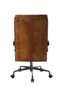 Sahara Office Chair With Swivel Caster Solid Brown Office Office Chairs Solid Back Swivel Genuine Leather