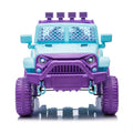 24V Kids Ride On Car W Parents Remote Control,400W Motor,Four Wheel Suspension,Adjustable Speed,Usb,Mp3,Music,Bluetooth,Large Display Screen,Power Display,Portable Handle,Safety Belt For Kids Aged 3 . Purple 50 99 Lbs Polypropylene