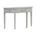 Distinctive Features Of Pine Veneer Console Table With Vertical Stripe Drawer Fronts And Four Legs Antique White Primary Living Space Antique,Minimalist Drawers Mdf