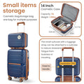 Luggage Sets 4 Piece 14 20 24 28 Pp Lightweight & Durable Expandable Suitcase Blue Polypropylene