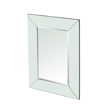 Curved Rectangle Mirror Clear Mdf