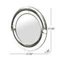 Curved Round Mirror Clear Mdf