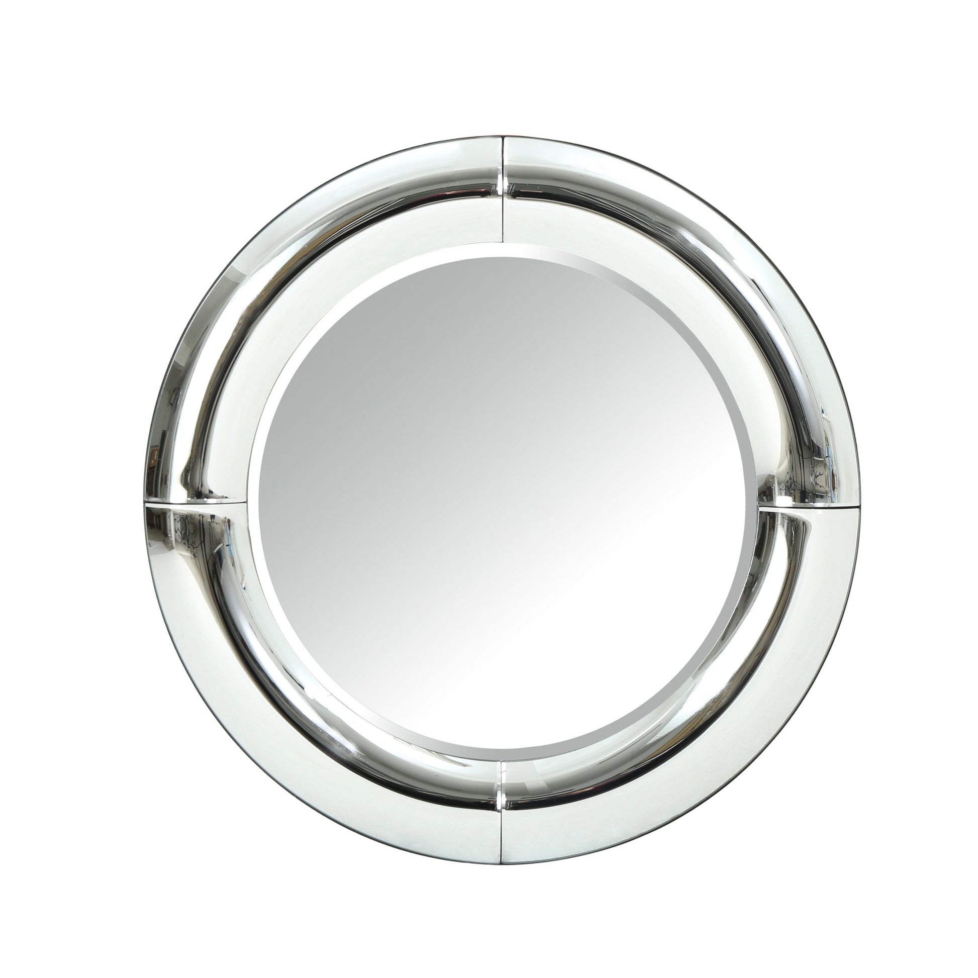 Curved Round Mirror Clear Mdf