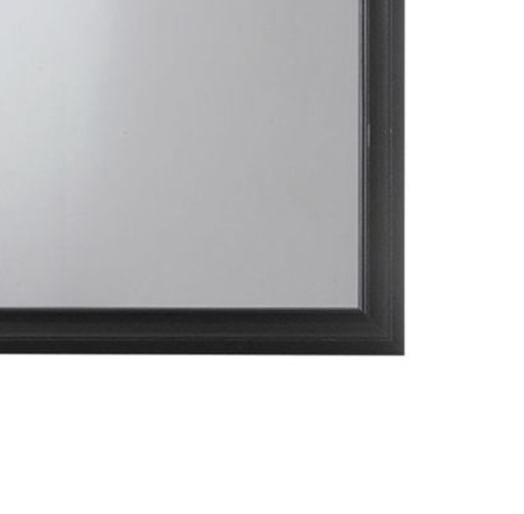Naima Black Finish Mirror Black Mirror,Synthetic Wood