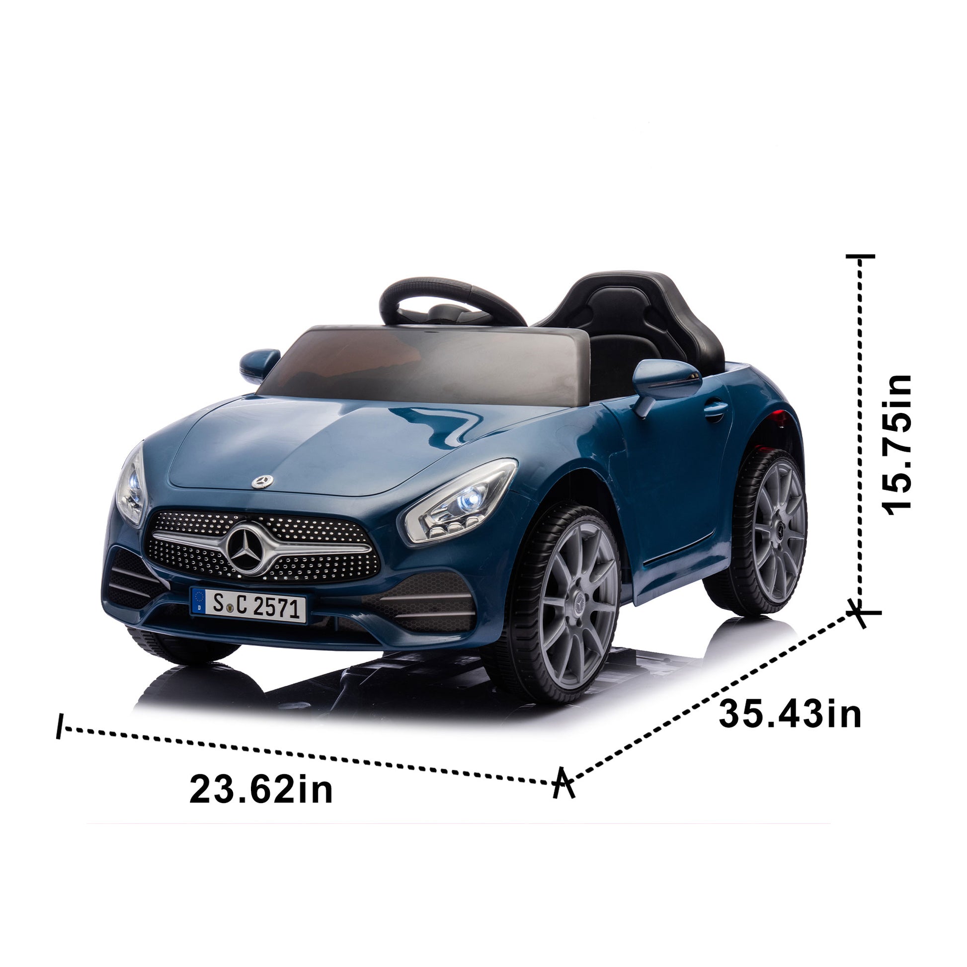 Licensed Mercedes Benz Cls 350,12V Kids Ride On Toy Car W Parents Control,2Wd,Four Wheel Suspension,Music,Bluetooth,Led Light,Usb,Power Display,Volume Adjustment,Speeds 1.24 3.11Mph For Kids Aged 2 4. Blue 50 99 Lbs Polypropylene