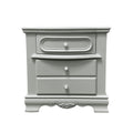 Flora Nightstand, Gray Finish Bd02205 Gray Wood