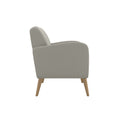 The Charlie Sofa Gray Poplar Polyester 3 Seat