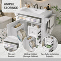 30'' Bathroom Vanity With Top Sink, Modern Bathroom Storage Cabinet With 2 Drawers And A Tip Out Drawer, Single Sink Bathroom Vanity Same As Sw000143Aak White Bathroom Modern Solid Wood Mdf Resin