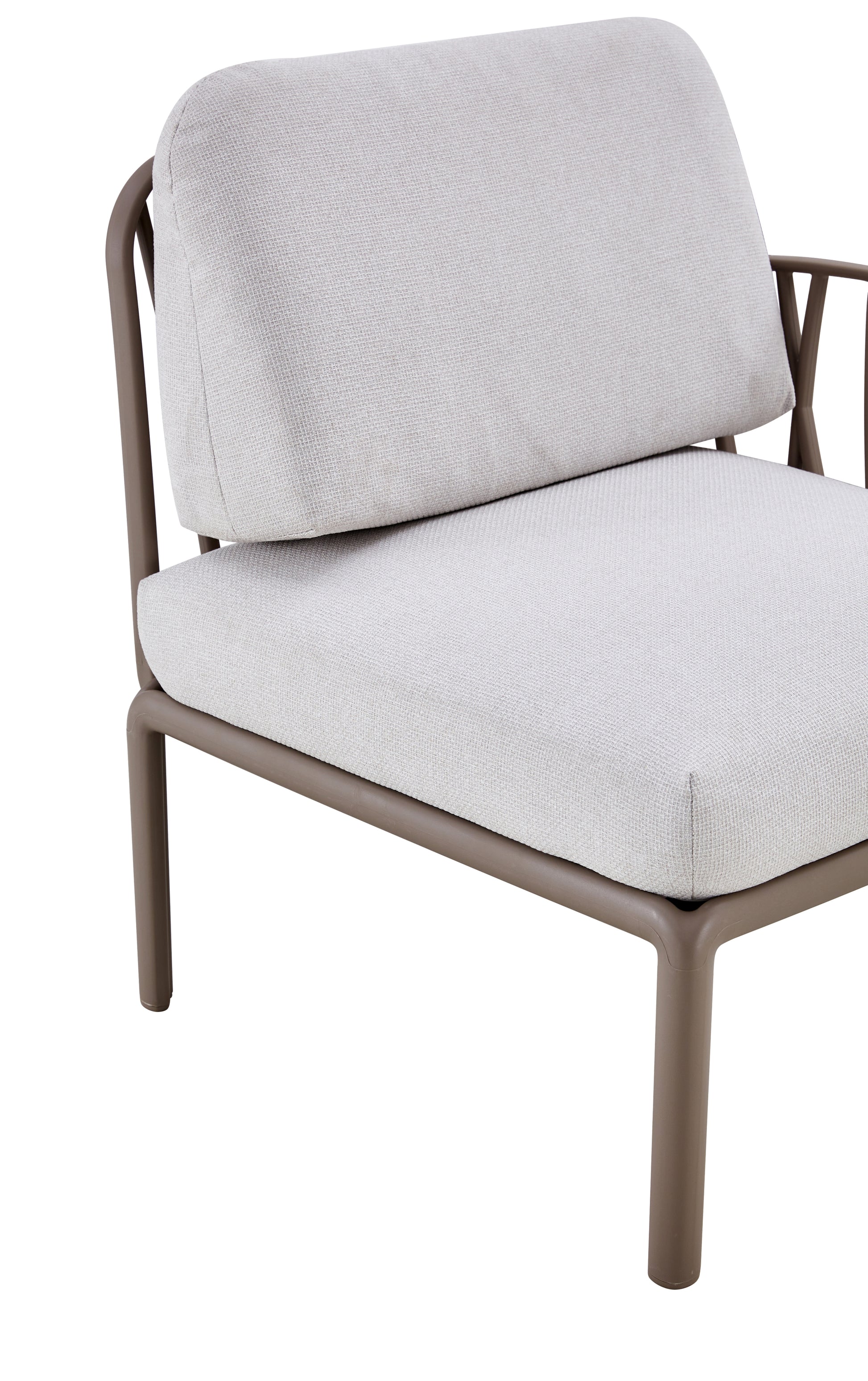 Patio Indoor Outdoor Garden Single Sofa Armchairs Plastic With Soft Cushion Weather Waterproof Chair Sectional Furniture For Balcony Garden Pool Lawn Backyard Morden Design Sitting Room 2 Single Sofa White Fabric Plastic